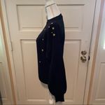 Meister Black Sweater with Gold Stars Size L Photo 3