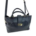 Steve Madden * Pebble Vegan Leather Handbag Black Classic Crossbody Satchel Purse Photo 1