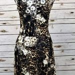 Alberto Makali Rare 80’s Leopard Lace Bodycon Dress Photo 6