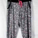 No Boundaries Vintage Y2K 2007 Black White Knit Like Capri Cut Lounge Pants Size XL Juniors Photo 7