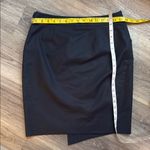 Brooks Brothers Asymmetrical Navy Pencil Skirt Blue Womens structured Skirt Photo 1