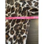 Oleg Cassini  Animal Print Cocktail Event Dress Medium Belted‎ Faux Wrap Mini Mob Photo 8