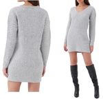 NWT 4th & Reckless Tamara Oversized Sweater Dress in Gray Size XS Photo 1