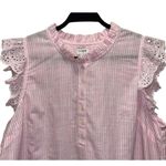 J.Crew Womens Striped ruffle front flutter Photo 3