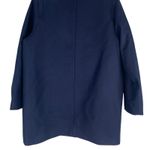 J.Crew Wool Blend Melton Boyfriend Coat One Button Navy Blue Size 12 Photo 7