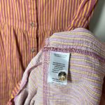 Toad & Co  Manzana Organic Cotton Tiered Dress Lily Stripe Orange M Photo 6