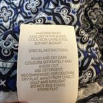 Boden ‘Elodie’ Long Sleeve Wrap Top Geometric Pattern Ruched Women’s Size 12 Blue Photo 9