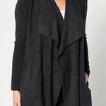 Barefoot Dreams Barefoot‎ Dreams Cozychic Lite Island Wrap Cardigan #903 Pockets Black S/M Photo 0