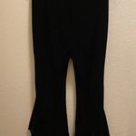 Bailey 44 Black Saint Petersburg Velvet Ruffle Hem Pull On Pants Size M Photo 8