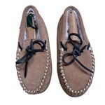 Great Northwest Clothing Company Great Northwest Slippers Womens 6 Leather Suede Shearling Moccasin Chestnut NWOT Photo 1