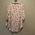 LuLaRoe  | Valentina Floral Button Up Blouse | Roll Tab Sleeves | NWT Medium Photo 10