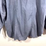 Vintage Smokey Gray Denim Seam Detail Button Up Shirt Size 2X Photo 10