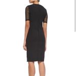 Elie Tahari Marianna Black Mesh Bodycon Midi Cocktail Dress Size 4 Photo 1