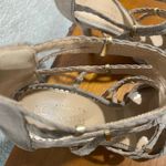 LC Lauren Conrad Lauren Conrad Taupe braided cutout Heels Photo 6
