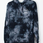Sand Jam Womens Tie Dye Logo Hoodie Sweatshirt Size XS Pullover Casual Black Photo 0