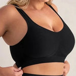 Truekind Daily Comfort Wirefree Shaper Bra Black 2XL Size undefined Photo 0