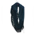 Beautiful Deep Blue Intricate Woven Scarf Photo 1