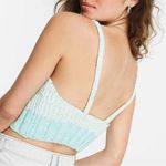 Free People  Here All Day Brami Ribbed Crop Tank Ivory Combo Size XL Photo 2