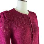 New Vintage Buffums pink knit cardigan sweater WOMEN’S LARGE fits small Photo 3
