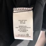 Metaphor  Black Sheer Overlay Button-Front Blouse Long Sleeve Pockets S Photo 3