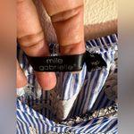 Mlle Gabrielle  Blue‎ and white stripe dress with flowers Photo 1