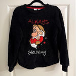 Disney Sweater Women's Black Small Grumpy Dwarf Snow White Photo 0