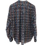 Isabel Marant Etolie Nahla Printed Blouse Multicolor Size 34 (US Size 10) Blue Photo 4