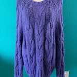 Love, Whit by Whitney Port Purple Chunky Sweater Oversized Slouchy Size L Size L Photo 2