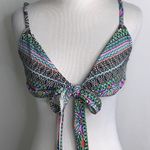 Laundry by Shelli Segal  Black Multicolor Geo Top Hipster Bottoms Swimsuit M Photo 3