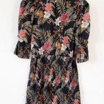 Rebecca Minkoff Floral Geneva Smocked Mini Dress in Green Multi Photo 6