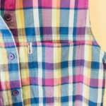 Arizona Jeans NWOT Y2K  plaid mom sleeveless blouse Photo 2