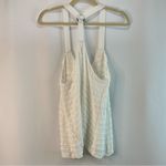 Free People  White Racerback Tank Top With Beaded Detail Photo 2