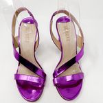 Schutz NEW Fuchsia Kelly Specchio Leather Strappy Sandal Heel Size 7, MSRP $118 Photo 6