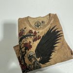 Affliction NEW  WOMEN'S WINGED REAPER BABY TEE SMALL Photo 4