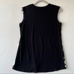 Vince Camuto NWOT start light tank top XSMALL casual sleeveless black white Photo 9