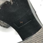 ASOS Womens Ankle Chelsea Boots Block Heel Platform Faux Suede Black UK 5W US 7W Photo 4