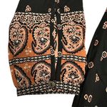 Abercrombie & Fitch  Women's Paisley‎ Long Sleeved Keyhole Dress Size Med Photo 13
