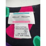 Women's Vintage Kelly Reed Multicolor Whacky Artsy Whimsical House Dress Small Photo 4