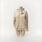 Nike  Hooded Sweatshirt Women’s Small Cream Color Black Logo Photo 5