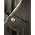 Marvin Richards Black Leather Coat Double Breasted Womens Small J. Percy For  Photo 2