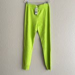 Ivy Park NEW Adidas Lime Knit Joggers Neon Green Ribbed Track Pants Sz Medium Photo 4