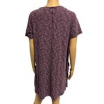Fat Face UK Purple Floral Short Sleeve Shift Dress Size 12 Boho Pockets Photo 2