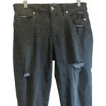 Joie Black Distressed Ripped Skinny Jeans Trendy‎ Casual Denim Pants Photo 1