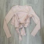 Lululemon  Gather and Grow Long Sleeve Shirt Top Dance– Feather Pink Like New Sz6 Photo 5