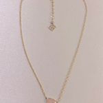 Kendra Scott  gold Hayden necklace with pink stone Photo 0