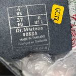 Dr. Martens  Women’s Size 6 Black Leather Vonda Floral Rose 14 Eye Zip Tall Boots Photo 9