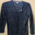 Halogen  Animal Print Sweater Top Photo 0