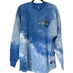Disney  Stitch Hawaiian Aloha Spirit Jersey Blue Womens Medium Long Sleeve Photo 6