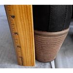 Toms  Women's Black Suede Leather Heeled Ankle Booties Boots Size 11 Photo 3