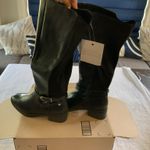 Women’s knee high boots new size 10w Black Photo 3